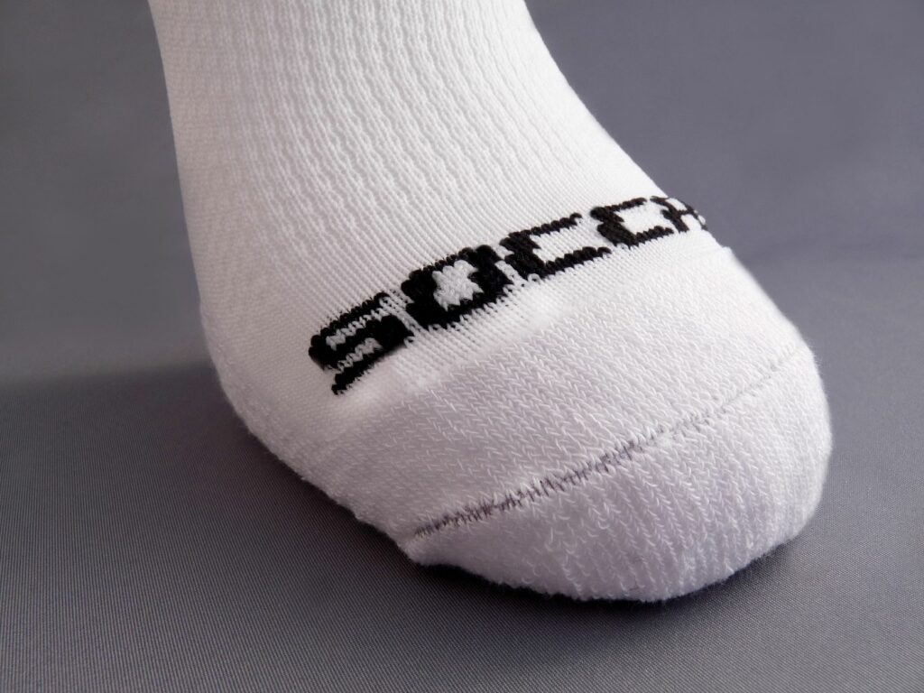 Laufsocke im Fußbereich